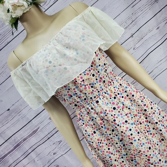 small off shoulder summer dress - Picture 5 of 6